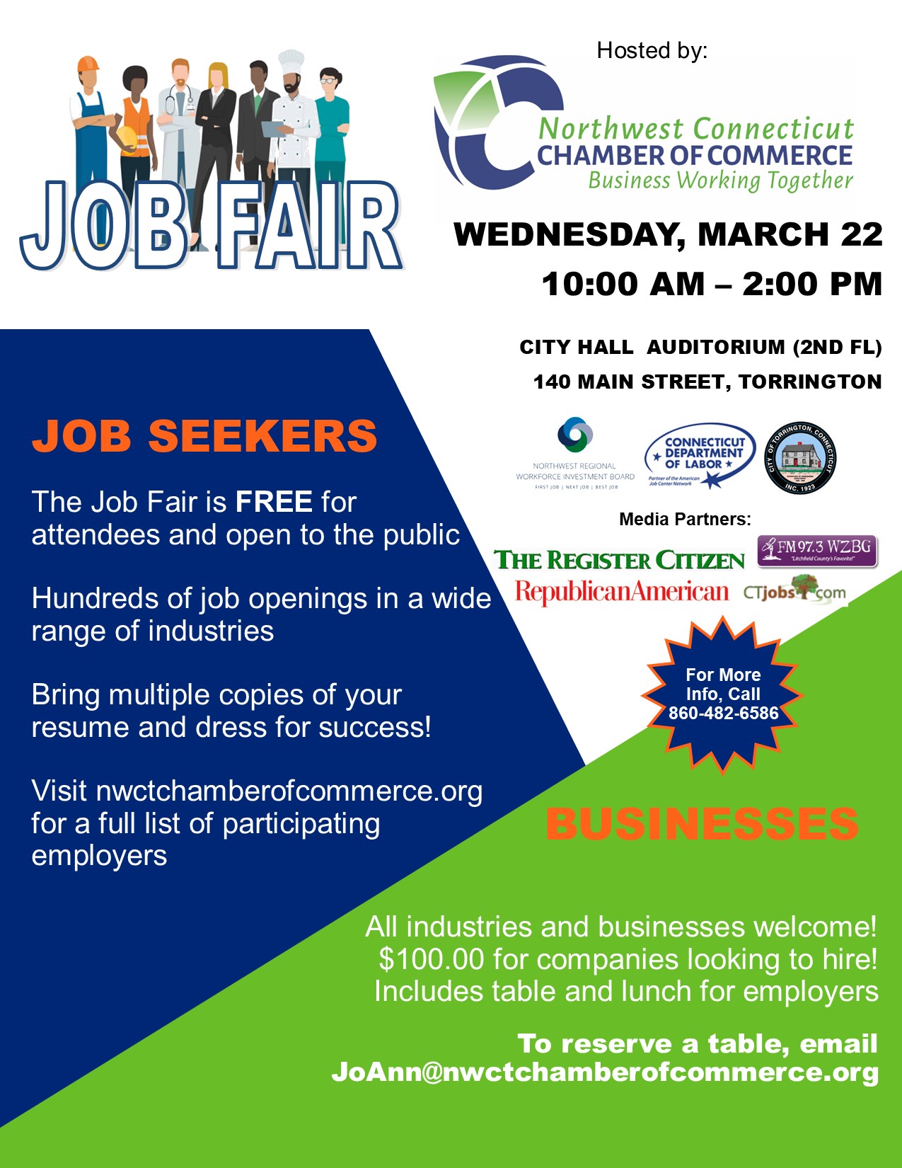 Job Fair - Northwest CT Chamber of Commerce